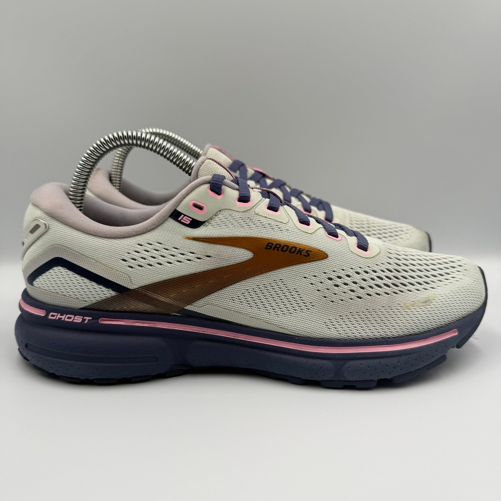 Brooks Ghost 15 Pink Purple Running Shoes Sneakers Women's Size 8.5 1203801B147